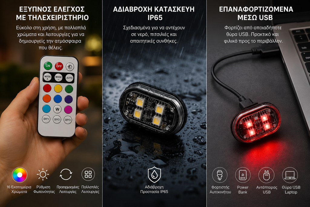AuraLuxx Car LEDs — RGB Φωτισμός Αυτοκινήτου